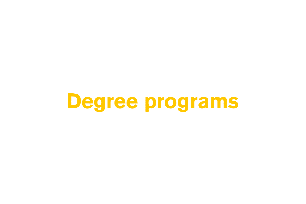 Degree programs (text)