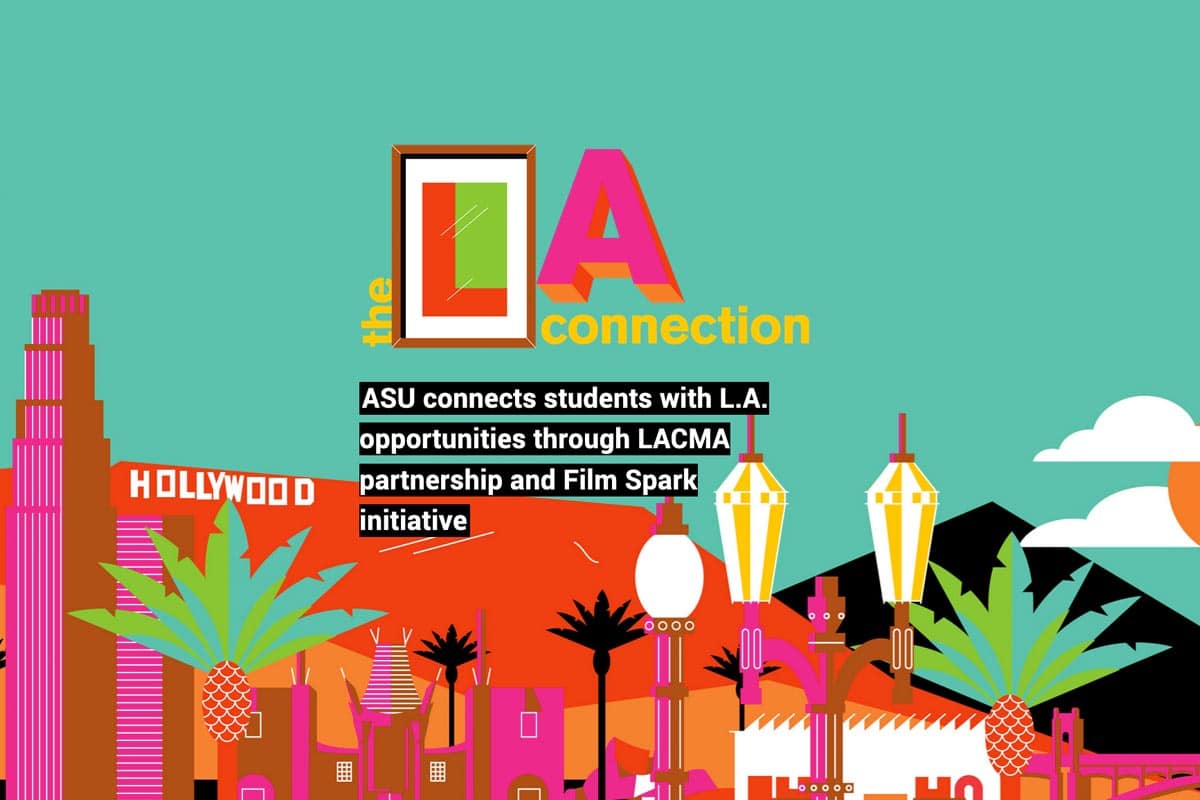 the LA connection - text - with illustration of LA