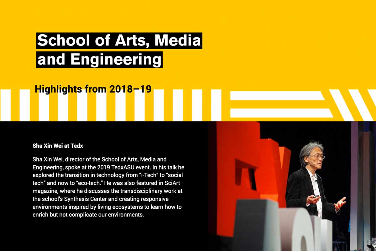 school of arts, media and engineering highlights